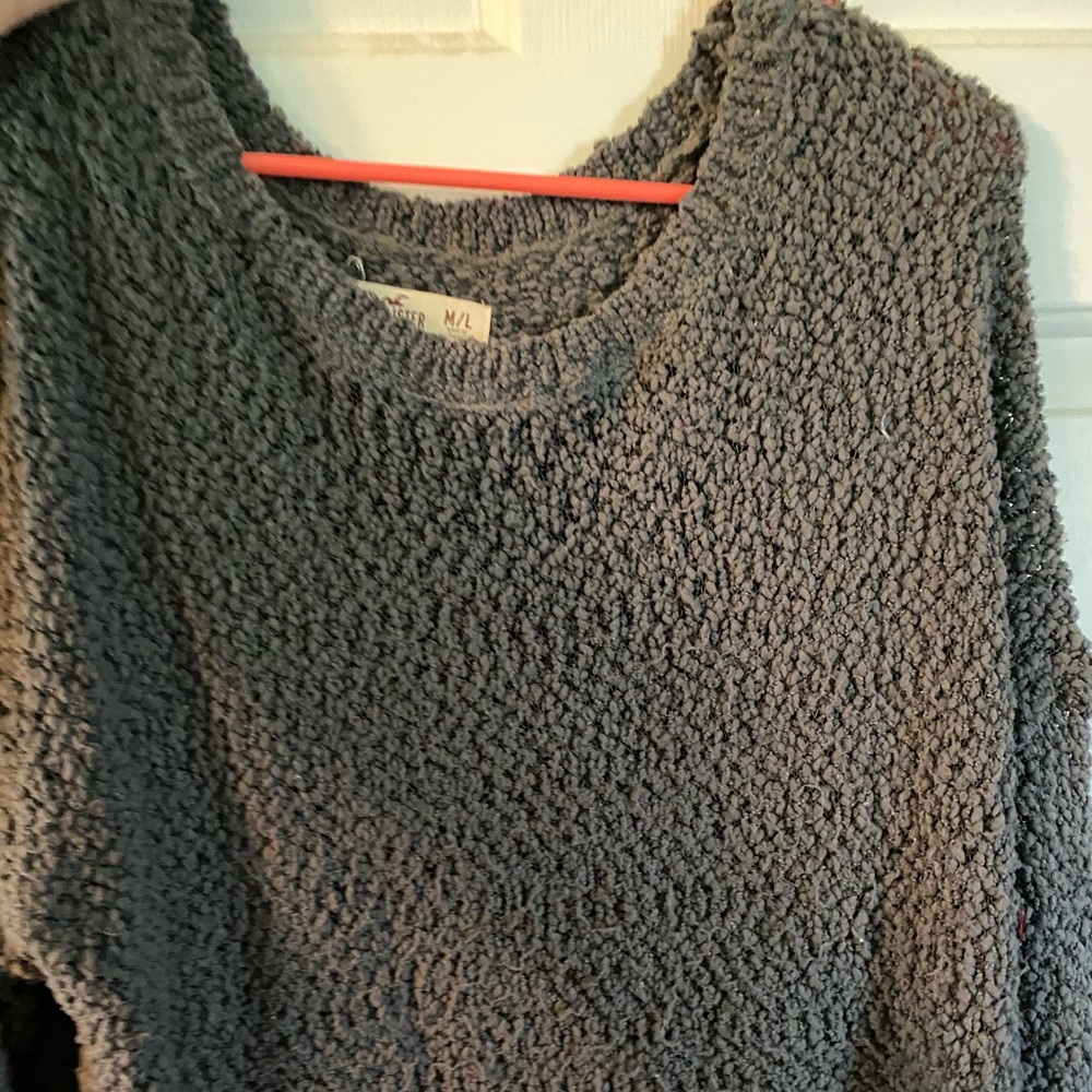 Hollister grey long sweater